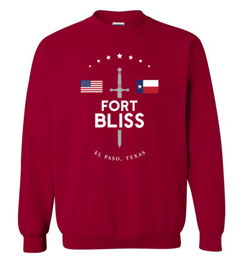 Fort Bliss - Men's/Unisex Crewneck Sweatshirt-Wandering I Store