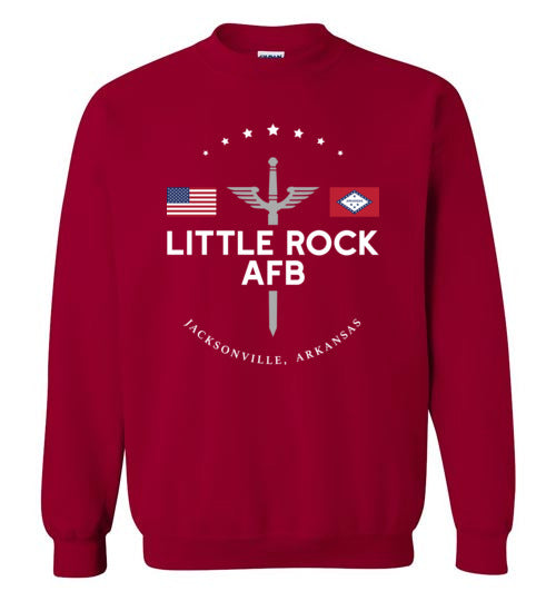 Little Rock AFB - Men's/Unisex Crewneck Sweatshirt-Wandering I Store