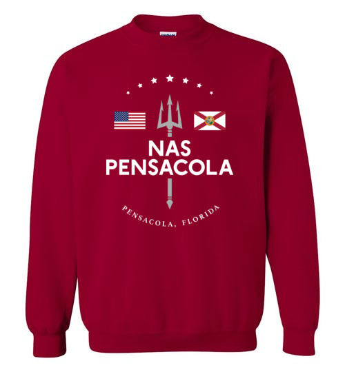 NAS Pensacola - Men's/Unisex Crewneck Sweatshirt-Wandering I Store