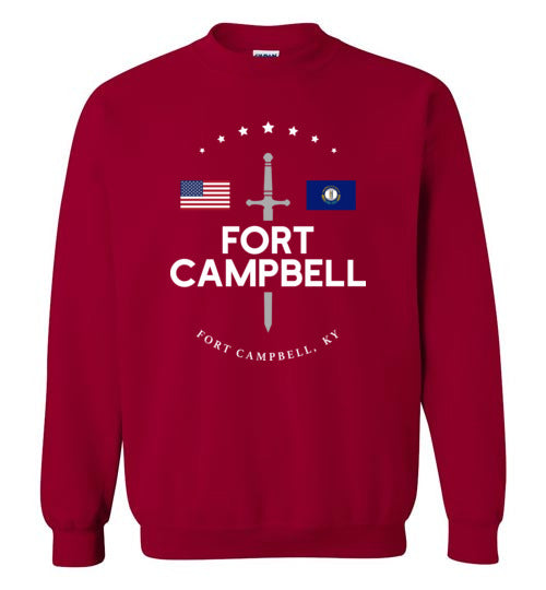 Fort Campbell - Men's/Unisex Crewneck Sweatshirt-Wandering I Store