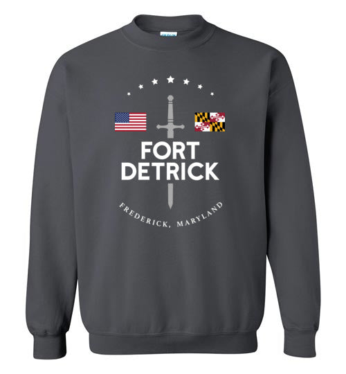 Fort Detrick - Men's/Unisex Crewneck Sweatshirt-Wandering I Store