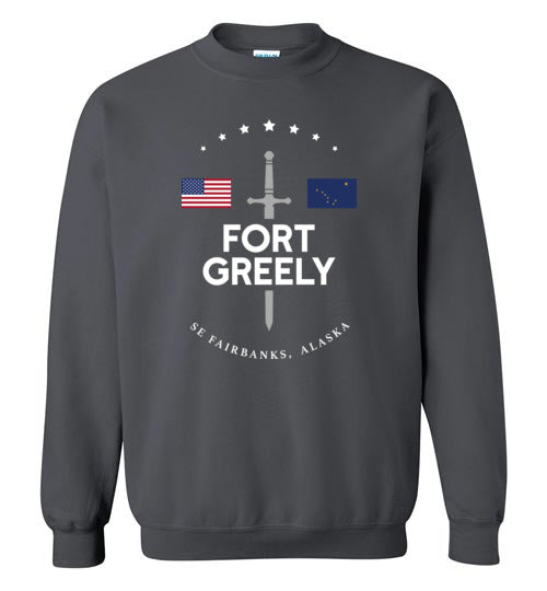 Fort Greely - Men's/Unisex Crewneck Sweatshirt-Wandering I Store