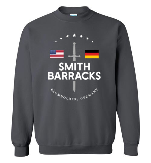Smith Barracks (Baumholder) - Men's/Unisex Crewneck Sweatshirt-Wandering I Store