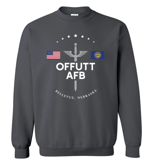 Offutt AFB - Men's/Unisex Crewneck Sweatshirt-Wandering I Store