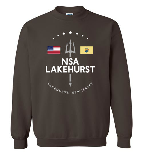 NSA Lakehurst - Men's/Unisex Crewneck Sweatshirt-Wandering I Store