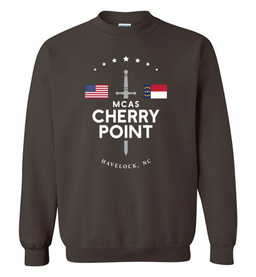 MCAS Cherry Point - Men's/Unisex Crewneck Sweatshirt-Wandering I Store