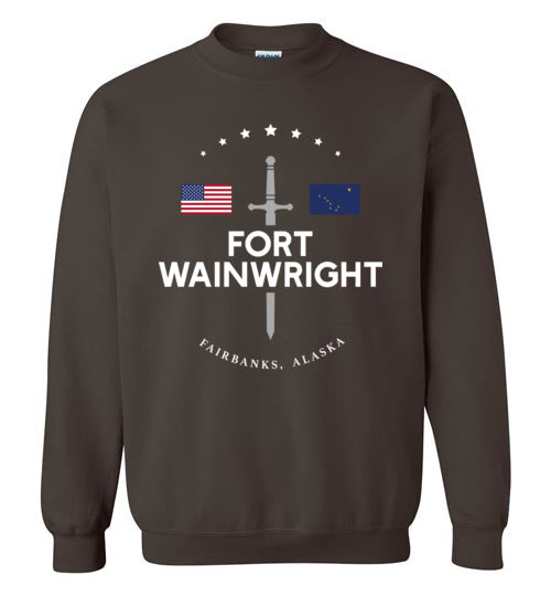 Fort Wainwright - Men's/Unisex Crewneck Sweatshirt-Wandering I Store