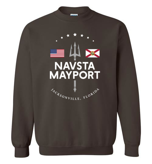 NAVSTA Mayport - Men's/Unisex Crewneck Sweatshirt-Wandering I Store