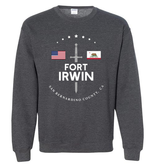 Fort Irwin - Men's/Unisex Crewneck Sweatshirt-Wandering I Store