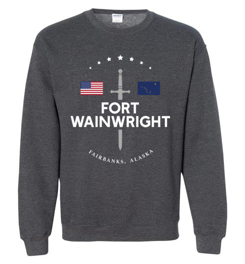 Load image into Gallery viewer, Fort Wainwright - Men&#39;s/Unisex Crewneck Sweatshirt-Wandering I Store
