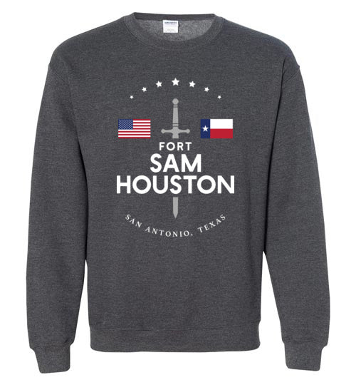 Fort Sam Houston - Men's/Unisex Crewneck Sweatshirt-Wandering I Store