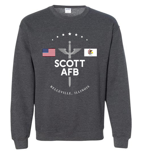 Scott AFB - Men's/Unisex Crewneck Sweatshirt-Wandering I Store