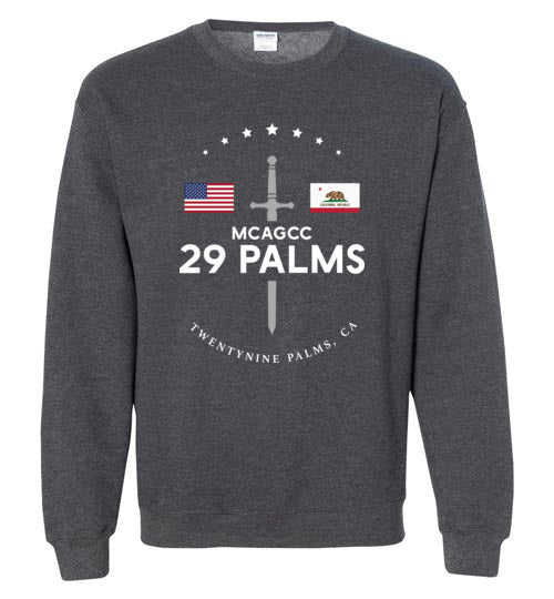 MCAGCC 29 Palms - Men's/Unisex Crewneck Sweatshirt-Wandering I Store