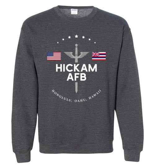 Hickam AFB - Men's/Unisex Crewneck Sweatshirt-Wandering I Store