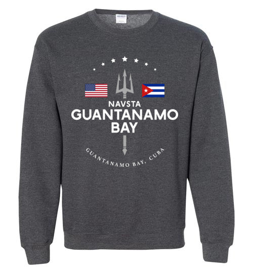 NAVSTA Guantanamo Bay - Men's/Unisex Crewneck Sweatshirt-Wandering I Store