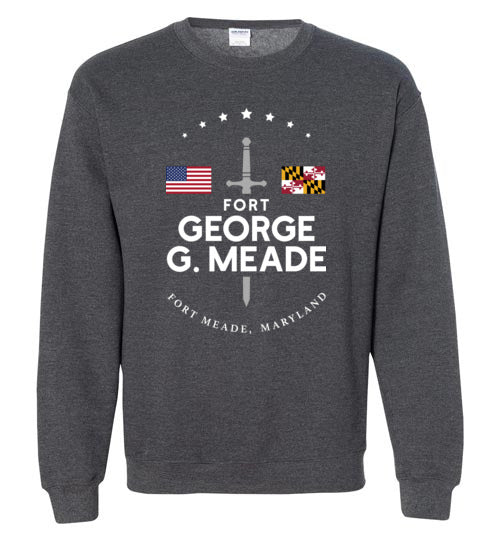 Fort George G. Meade - Men's/Unisex Crewneck Sweatshirt-Wandering I Store