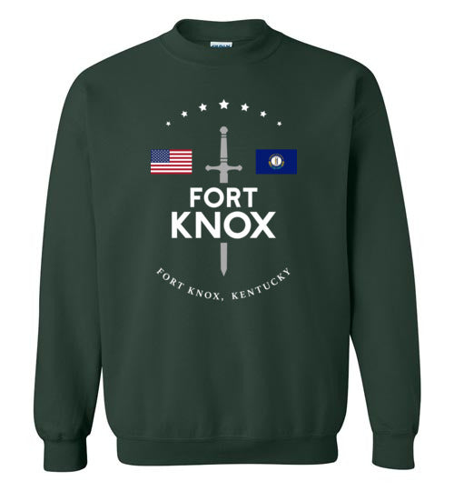 Fort Knox - Men's/Unisex Crewneck Sweatshirt-Wandering I Store