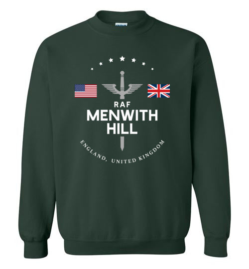 Load image into Gallery viewer, RAF Menwith Hill - Men&#39;s/Unisex Crewneck Sweatshirt-Wandering I Store
