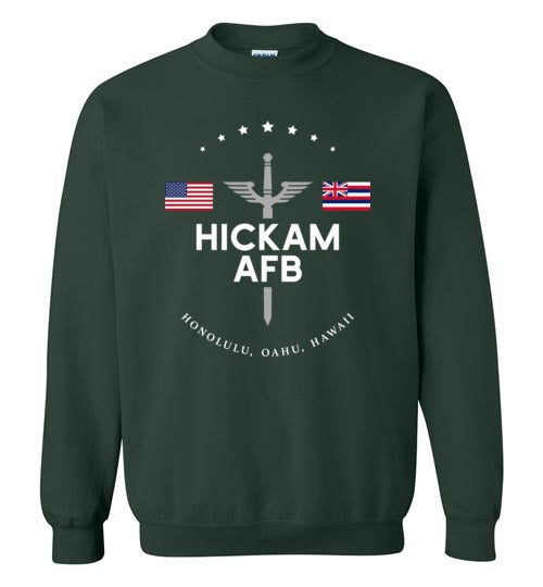 Hickam AFB - Men's/Unisex Crewneck Sweatshirt-Wandering I Store