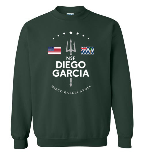 NSF Diego Garcia - Men's/Unisex Crewneck Sweatshirt-Wandering I Store