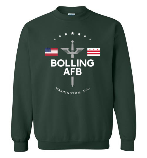 Bolling AFB - Men's/Unisex Crewneck Sweatshirt-Wandering I Store