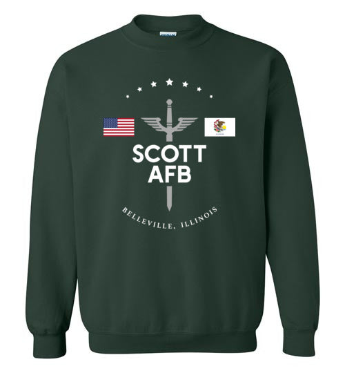 Load image into Gallery viewer, Scott AFB - Men&#39;s/Unisex Crewneck Sweatshirt-Wandering I Store
