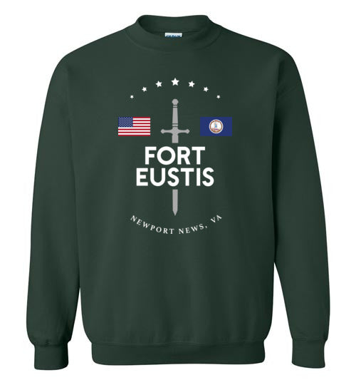 Fort Eustis - Men's/Unisex Crewneck Sweatshirt-Wandering I Store