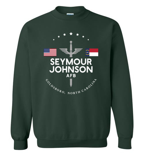 Load image into Gallery viewer, Seymour Johnson AFB - Men&#39;s/Unisex Crewneck Sweatshirt-Wandering I Store
