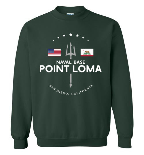 Naval Base Point Loma - Men's/Unisex Crewneck Sweatshirt-Wandering I Store