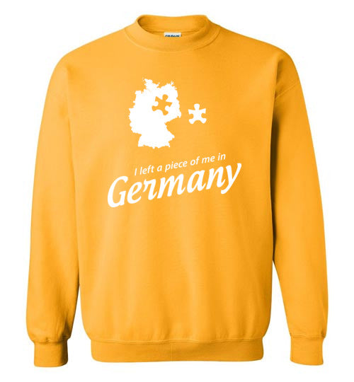 I Left a Piece of Me in Germany - Men's/Unisex Crewneck Sweatshirt-Wandering I Store