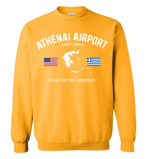 Athenai Airport "GBNF" - Men's/Unisex Crewneck Sweatshirt-Wandering I Store