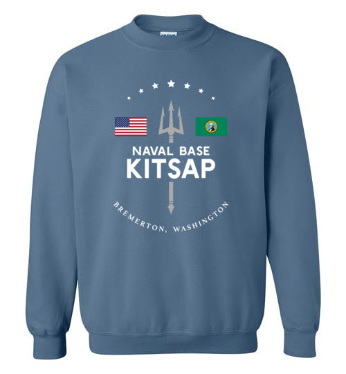 Load image into Gallery viewer, Naval Base Kitsap - Men&#39;s/Unisex Crewneck Sweatshirt-Wandering I Store
