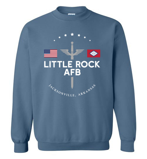 Little Rock AFB - Men's/Unisex Crewneck Sweatshirt-Wandering I Store