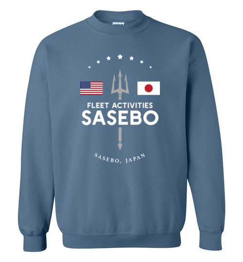 Load image into Gallery viewer, Fleet Activities Sasebo - Men&#39;s/Unisex Crewneck Sweatshirt-Wandering I Store
