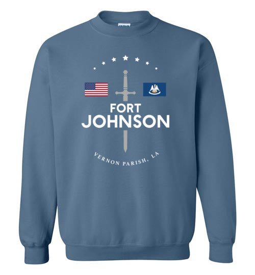 Fort Johnson - Men's/Unisex Crewneck Sweatshirt-Wandering I Store