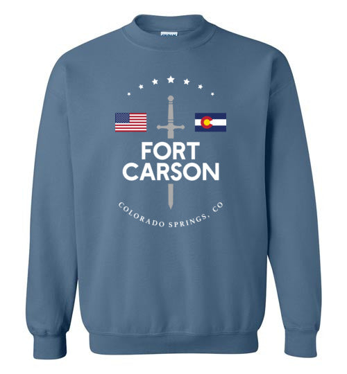 Fort Carson - Men's/Unisex Crewneck Sweatshirt-Wandering I Store