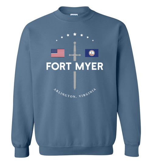Load image into Gallery viewer, Fort Myer - Men&#39;s/Unisex Crewneck Sweatshirt-Wandering I Store
