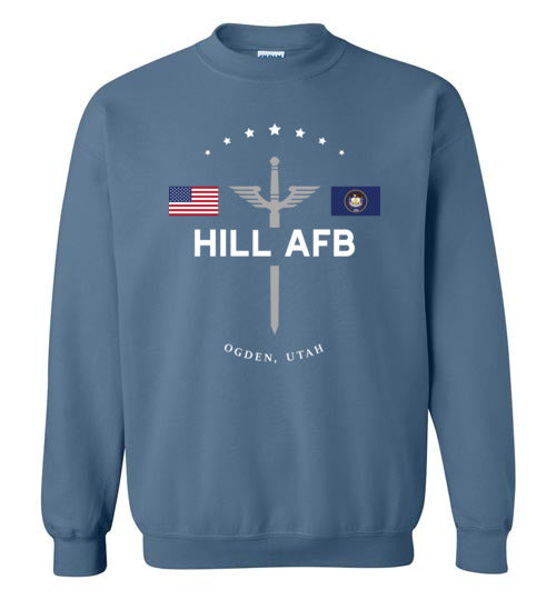Hill AFB - Men's/Unisex Crewneck Sweatshirt-Wandering I Store