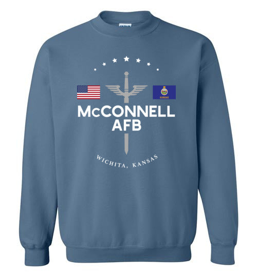 Load image into Gallery viewer, McConnell AFB - Men&#39;s/Unisex Crewneck Sweatshirt-Wandering I Store
