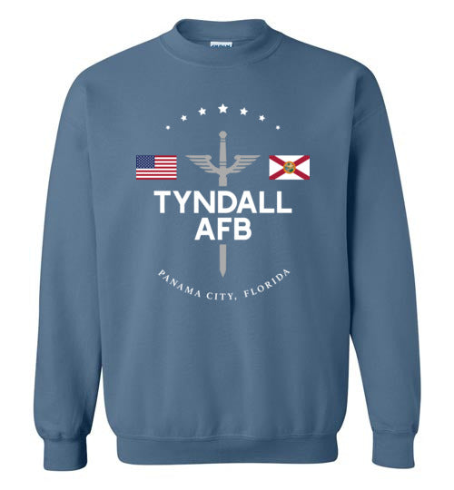 Tyndall AFB - Men's/Unisex Crewneck Sweatshirt-Wandering I Store