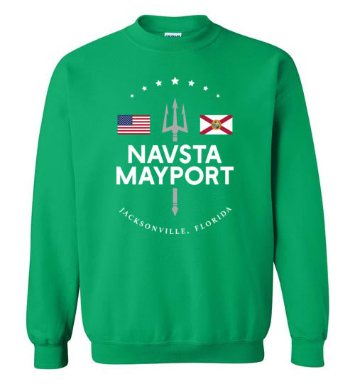 NAVSTA Mayport - Men's/Unisex Crewneck Sweatshirt-Wandering I Store