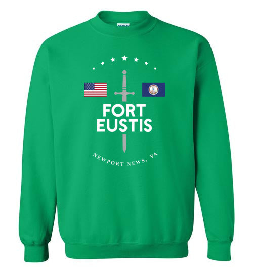 Fort Eustis - Men's/Unisex Crewneck Sweatshirt-Wandering I Store