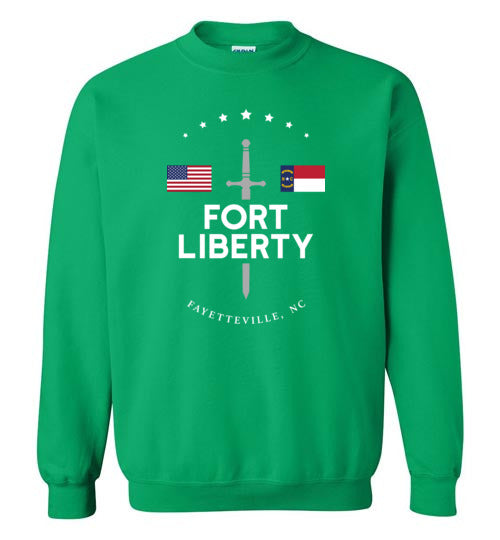 Fort Liberty - Men's/Unisex Crewneck Sweatshirt-Wandering I Store