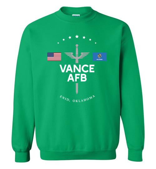 Vance AFB - Men's/Unisex Crewneck Sweatshirt-Wandering I Store