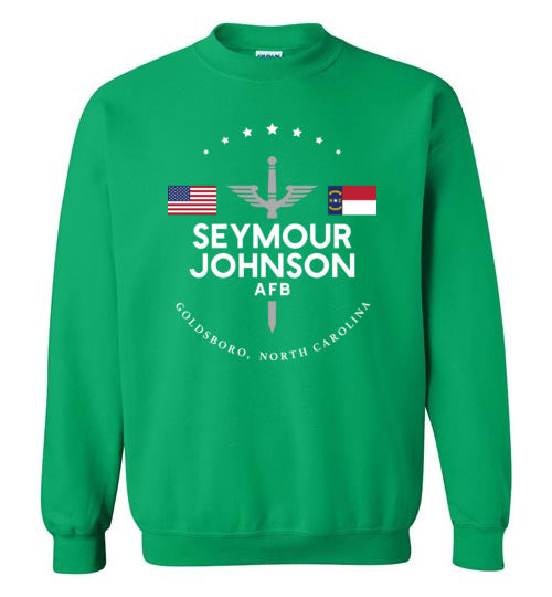 Seymour Johnson AFB - Men's/Unisex Crewneck Sweatshirt-Wandering I Store