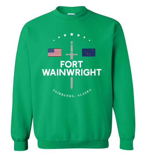 Load image into Gallery viewer, Fort Wainwright - Men&#39;s/Unisex Crewneck Sweatshirt-Wandering I Store
