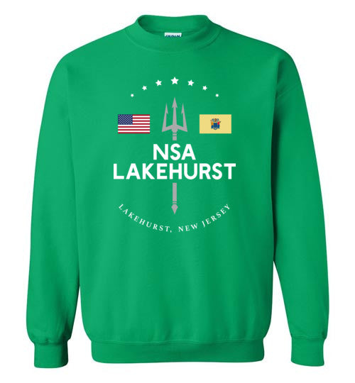 NSA Lakehurst - Men's/Unisex Crewneck Sweatshirt-Wandering I Store