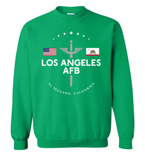 Load image into Gallery viewer, Los Angeles AFB - Men&#39;s/Unisex Crewneck Sweatshirt-Wandering I Store
