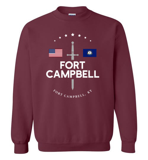 Fort Campbell - Men's/Unisex Crewneck Sweatshirt-Wandering I Store