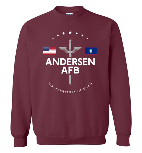 Andersen AFB - Men's/Unisex Crewneck Sweatshirt-Wandering I Store